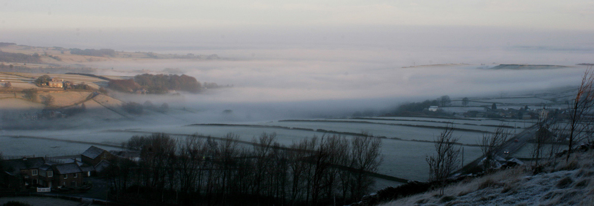 Holmfirth in the mist image